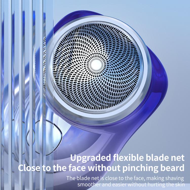 WG-P10X Portable Rechargeable LED Digital Display Electric Shaver(Gradient Blue)