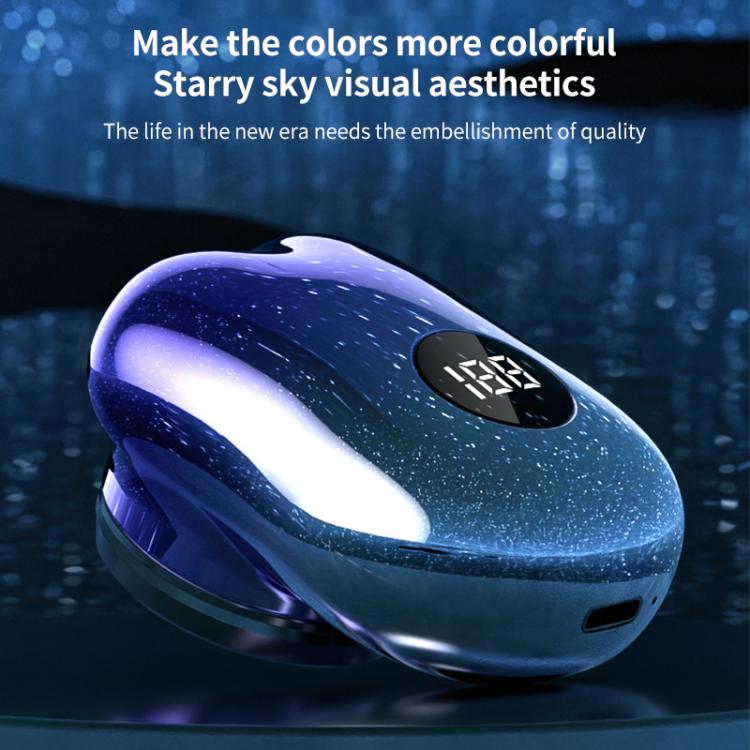 WG-P10X Portable Rechargeable LED Digital Display Electric Shaver(Gradient Blue)