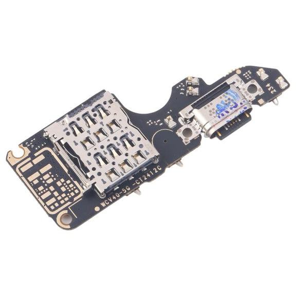 For vivo V40 Pro 5G V2347 Charging Port Board With SIM Card Holder Socket, Not Supporting Fast Charging