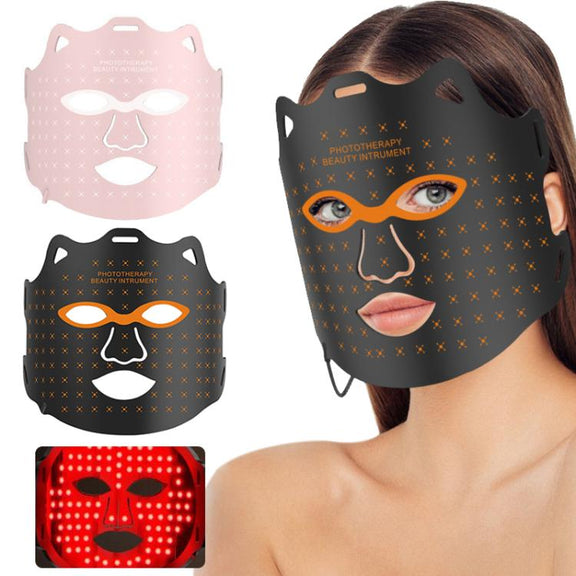 WG-SP-1103 LED Colorful Photon Rejuvenation Mask Facial Beauty Instrument, Regular, Plug:US Plug(Pink)