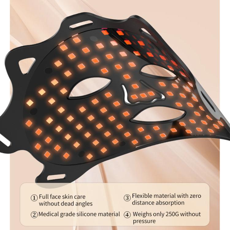 WG-SP-1103 LED Colorful Photon Rejuvenation Mask Facial Beauty Instrument, Regular, Plug:EU Plug(Pink)