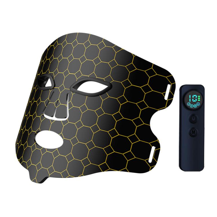 WG-B-M03 Vibration Massage Photon Mask Photon Rejuvenation Facial Beauty Device, EU Plug(Black)