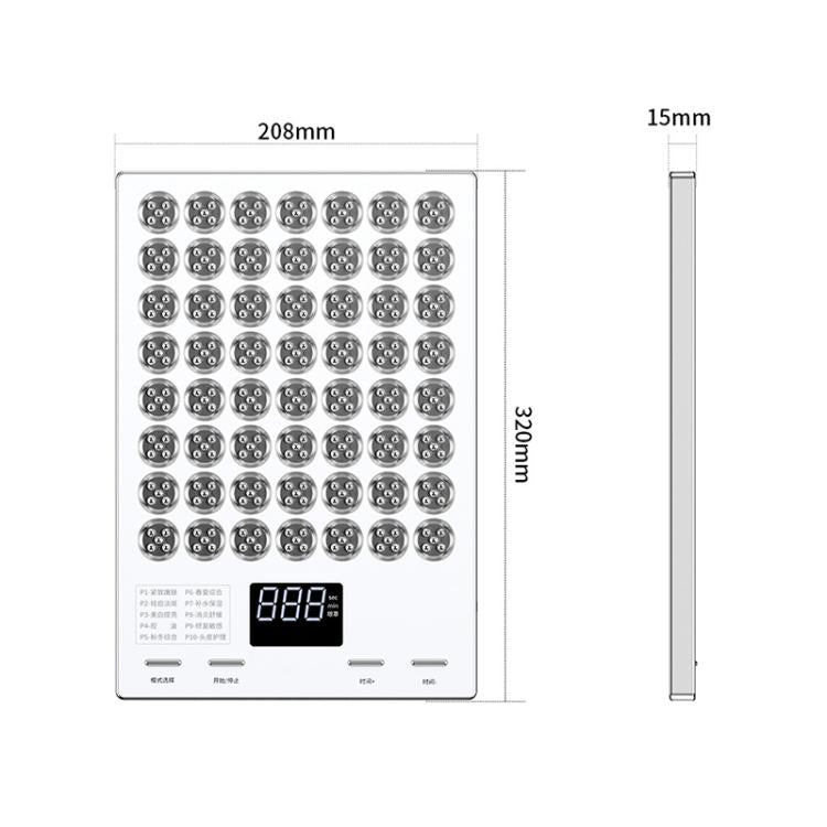 WG-YM-8005 280 LED Lamp Beads Beauty Device Photon Rejuvenation Instrument, UK Plug(White)