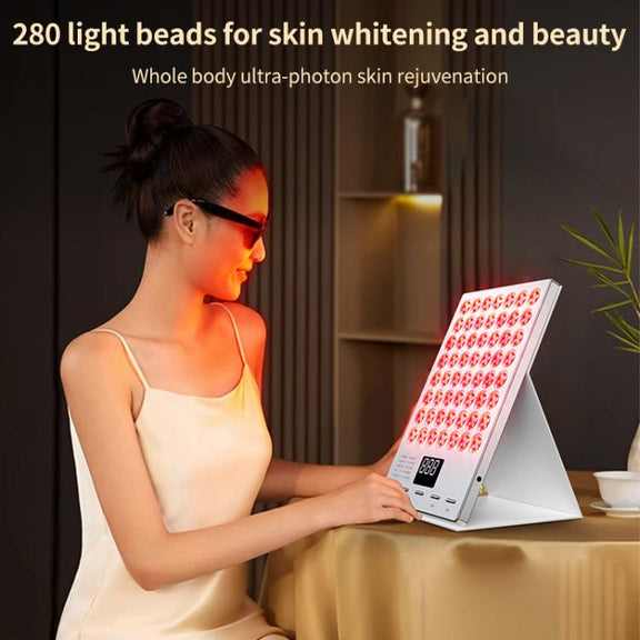 WG-YM-8005 280 LED Lamp Beads Beauty Device Photon Rejuvenation Instrument, US Plug(White)