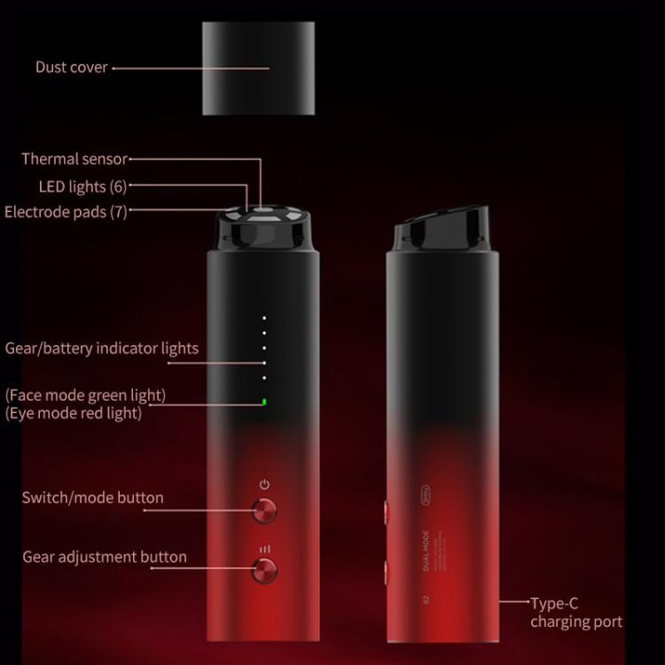 L3007 Frequency Conversion Microcurrent Photon Skin Rejuvenation RF Beauty Instrument(Gradient Color)