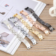 For Xiaomi Smart Band 9 / 8 Diamond Quick Release Chain Bracelet Metal Watch Band(Gold)