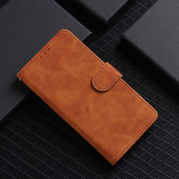 For Nothing Phone 3 Skin Feel Magnetic Flip Leather Phone Case(Brown)