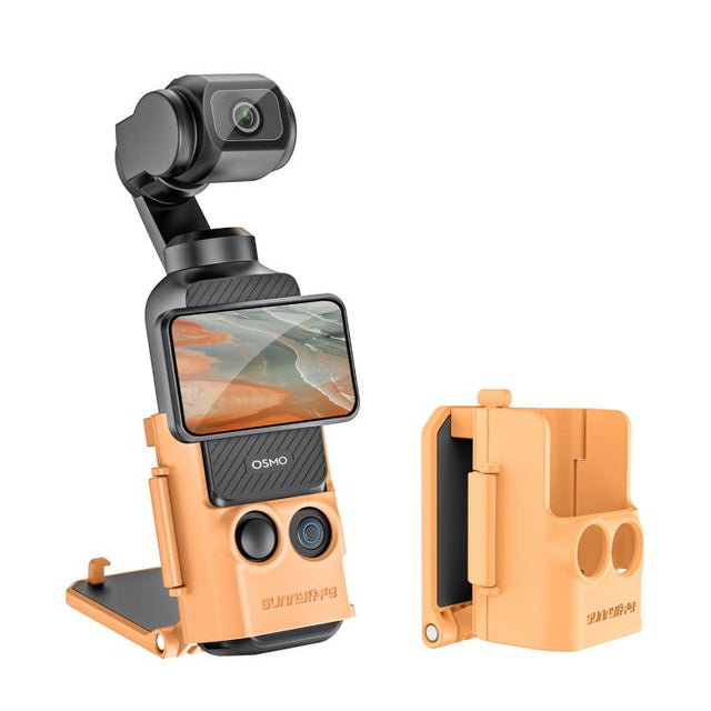 For DJI OSMO Pocket 3 Sunnylife Multifunctional Magnetic Mount Tabletop Base Bracket(Orange)