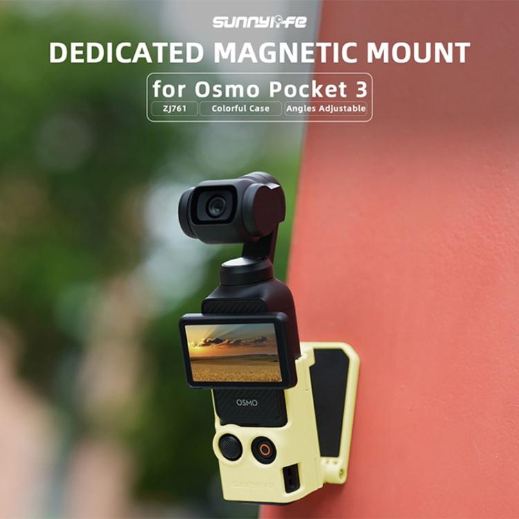 For DJI OSMO Pocket 3 Sunnylife Multifunctional Magnetic Mount Tabletop Base Bracket(Orange)
