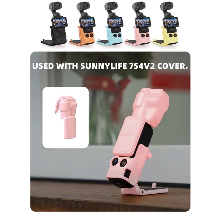 For DJI OSMO Pocket 3 Sunnylife Multifunctional Magnetic Mount Tabletop Base Bracket(Black)