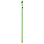 For Apple Pencil 1 Contrasting Color Mint Leaf Silicone Non-slip Protective Cover(Green)
