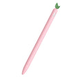 For Apple Pencil 2 Contrasting Color Mint Leaf Silicone Non-slip Protective Cover(Pink) - Pencil Accessories by PMC Jewellery | Online Shopping South Africa | PMC Jewellery | Buy Now Pay Later Mobicred
