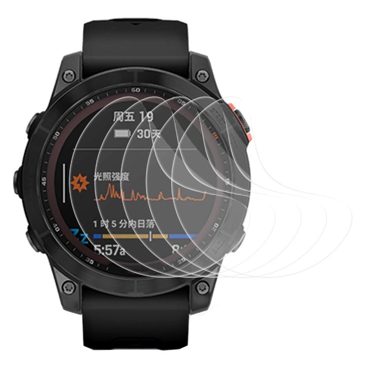 For Garmin Fenix 7 5pcs xDfind Soft Hydrogel Film Full Cover Front Protector