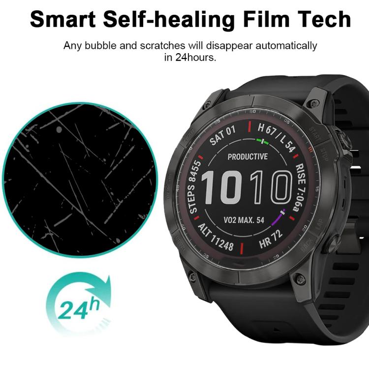 For Garmin Fenix 7X 5pcs xDfind Soft Hydrogel Film Full Cover Front Protector