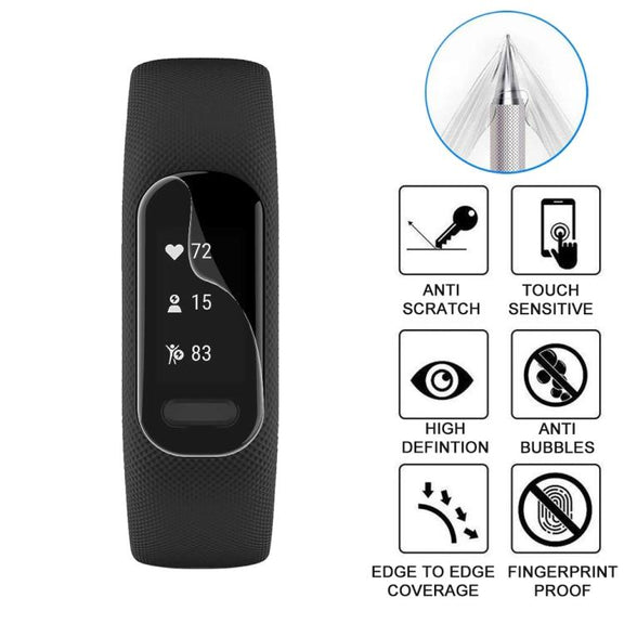 For Garmin vivosmart 5 5pcs xDfind Soft Hydrogel Film Full Cover Front Protector
