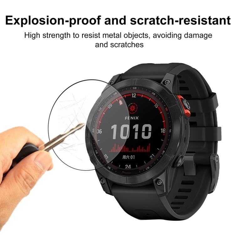 For Garmin Fenix 7 2pcs xDfind Curved 3D Composite Material Soft Film Screen Protector