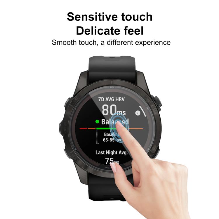 For Garmin Fenix 7s Pro 2pcs xDfind Curved 3D Composite Material Soft Film Screen Protector