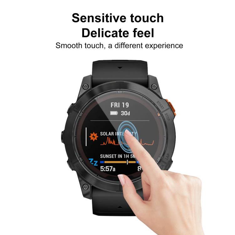 For Garmin Fenix 7X Pro 2pcs xDfind Curved 3D Composite Material Soft Film Screen Protector