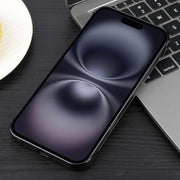 For iPhone 16 Plus Electroplating Frameless Frosted Anti-Glare PC MagSafe Phone Case(Black)