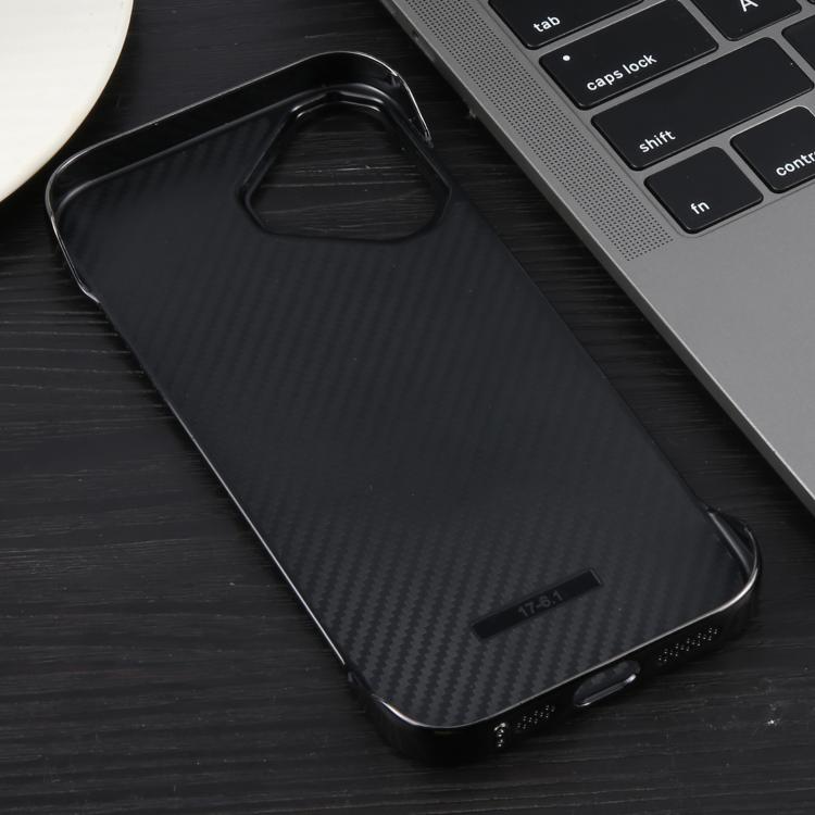 For iPhone 16 Electroplating Frameless Frosted Anti-Glare PC MagSafe Phone Case(Black)