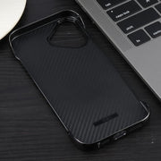 For iPhone 16 Electroplating Frameless Frosted Anti-Glare PC MagSafe Phone Case(Black)