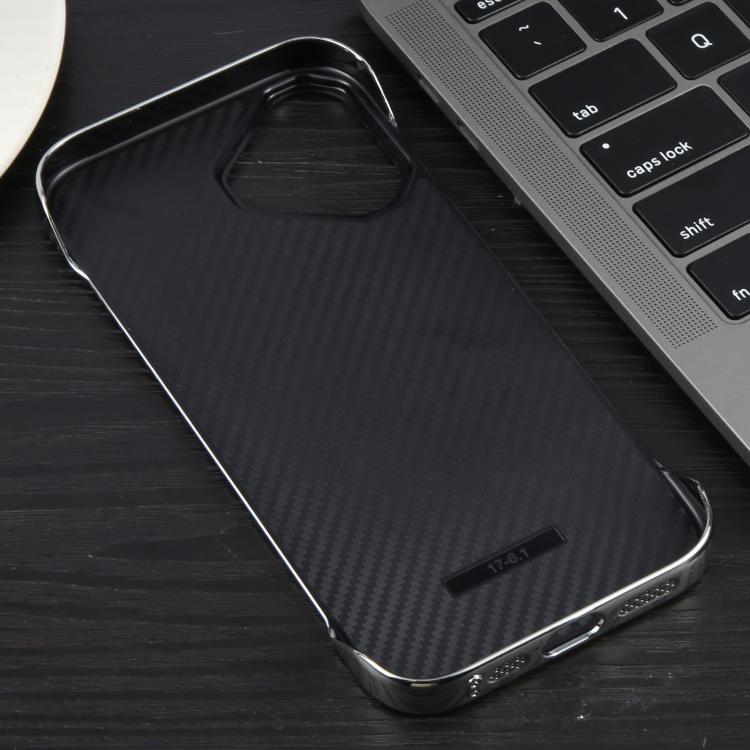 For iPhone 16 Electroplating Frameless Frosted Anti-Glare PC MagSafe Phone Case(Silver White)