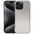For iPhone 15 Pro Max Electroplating Frameless Frosted Anti-Glare PC MagSafe Phone Case(Titanium Gray) - free shipping - PMC TechLife - Order now!