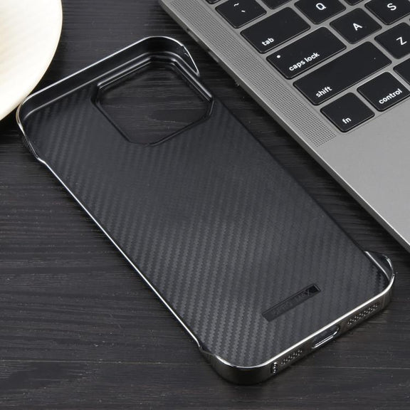 For iPhone 14 Pro Max Electroplating Frameless Frosted Anti-Glare PC MagSafe Phone Case(Titanium Gray)