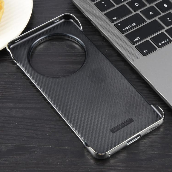 For Huawei Mate 60 Electroplating Frameless Frosted Anti-Glare PC MagSafe Phone Case(Silver White)