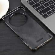 For Huawei Mate 60 Electroplating Frameless Frosted Anti-Glare PC MagSafe Phone Case(Titanium Gray)