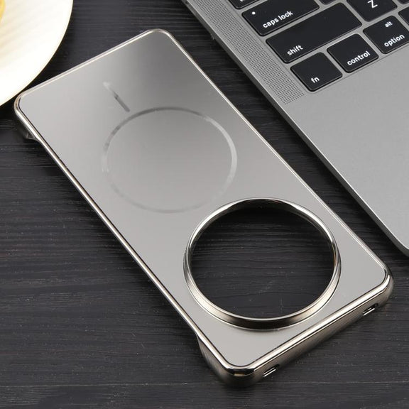 For Huawei Mate 60 Electroplating Frameless Frosted Anti-Glare PC MagSafe Phone Case(Titanium Gray)