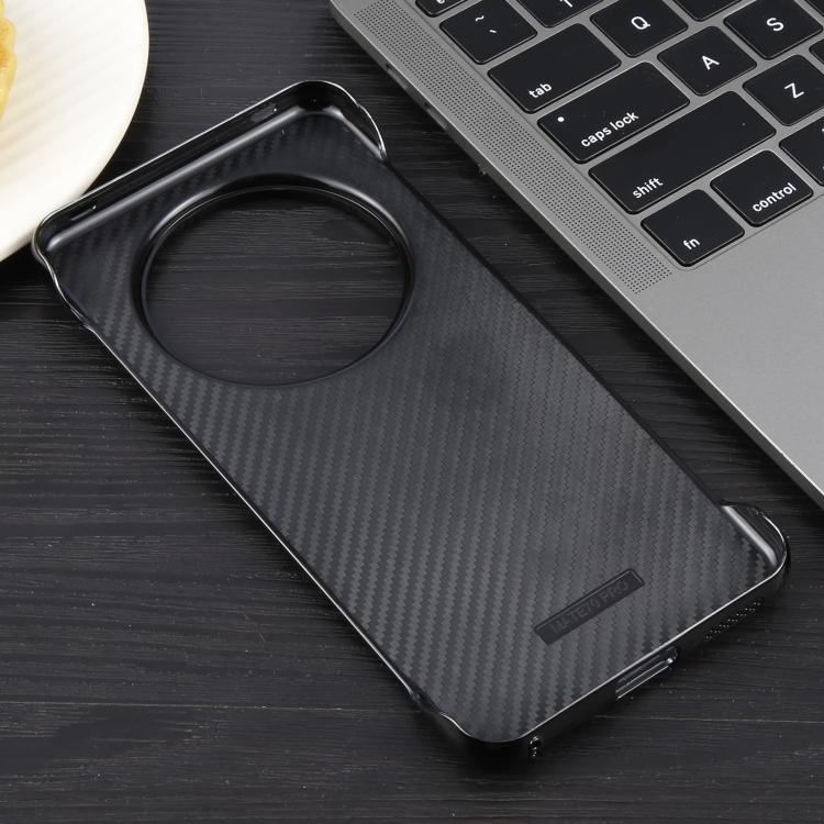 For Huawei Mate 70 Electroplating Frameless Frosted Anti-Glare PC MagSafe Phone Case(Black)