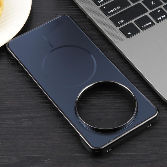 For Huawei Mate 70 Electroplating Frameless Frosted Anti-Glare PC MagSafe Phone Case(Black)