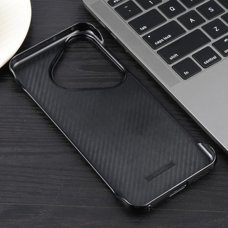 For Huawei Pura 70 Pro / 70 Pro+ Electroplating Frameless Frosted Anti-Glare PC MagSafe Phone Case(Black)