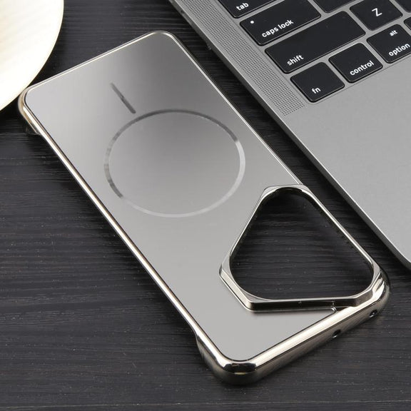 For Huawei Pura 70 Pro / 70 Pro+ Electroplating Frameless Frosted Anti-Glare PC MagSafe Phone Case(Titanium Gray)