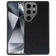 For Samsung Galaxy S24 Ultra 5G Electroplating Frameless Frosted Anti-Glare PC MagSafe Phone Case(Black) - free shipping - PMC TechLife - Order now!