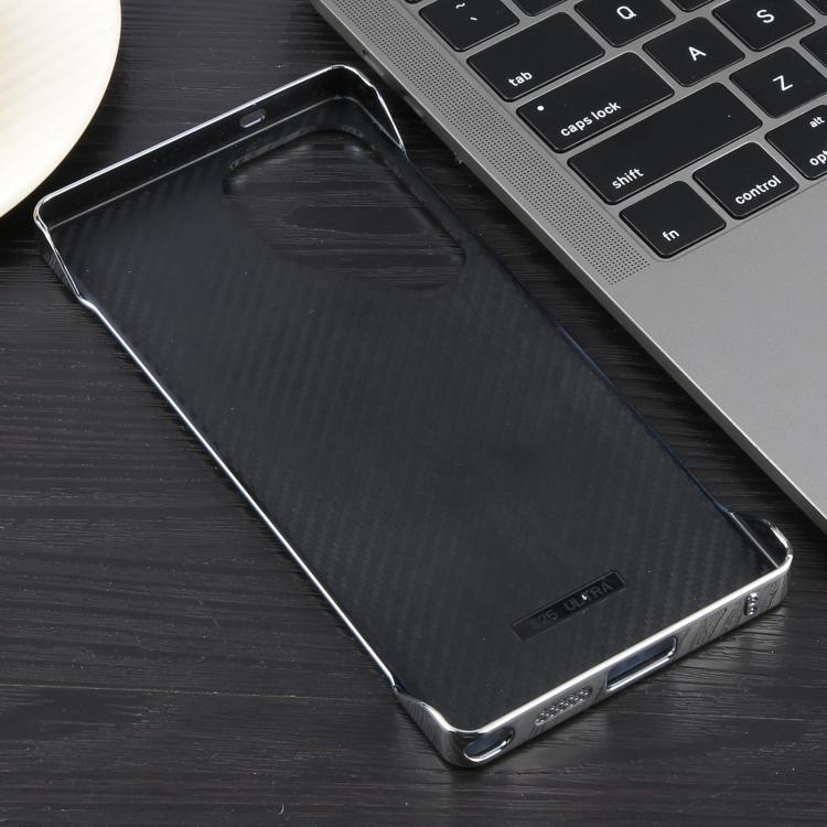 For Samsung Galaxy S24 Ultra 5G Electroplating Frameless Frosted Anti-Glare PC MagSafe Phone Case(Silver White)
