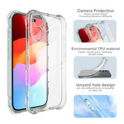 For iPhone 17 imak Shockproof Airbag TPU Phone Case(Transparent)