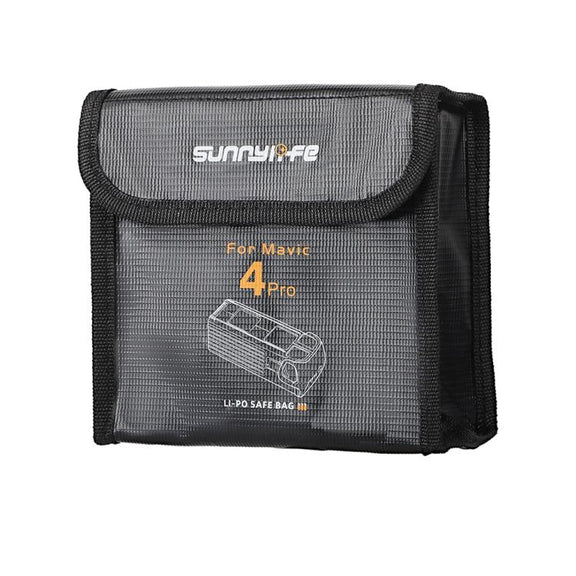 For DJI Mavic 4 Pro Sunnylife Battery Explosion-proof Safe Bag Protective Li-Po Safe Bag(For 3pcs Batteries)