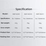 For DJI Mavic 4 Pro Sunnylife Battery Explosion-proof Safe Bag Protective Li-Po Safe Bag(For 3pcs Batteries)