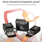 For DJI Mavic 4 Pro Sunnylife Battery Explosion-proof Safe Bag Protective Li-Po Safe Bag(For 3pcs Batteries)