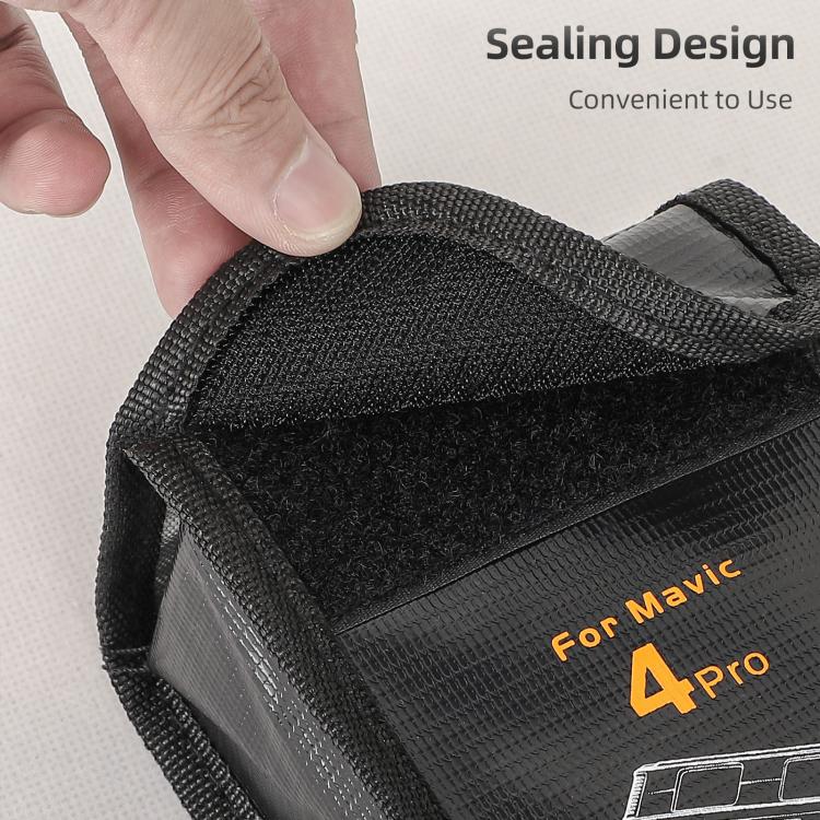 For DJI Mavic 4 Pro Sunnylife Battery Explosion-proof Safe Bag Protective Li-Po Safe Bag(For 3pcs Batteries)