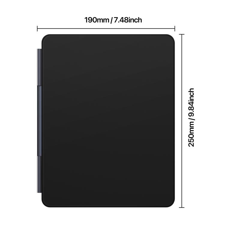 For iPad 2025 / 2022 DUX DUCIS MK Pro Series Floating Magnetic Keyboard Tablet Leather Case(Black)