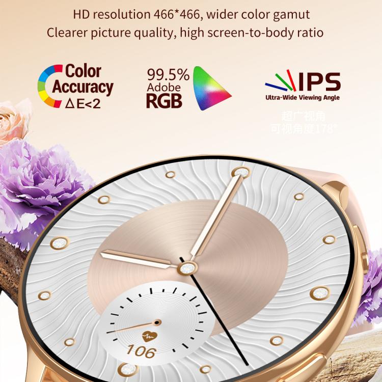 CY29 1.32 inch AMOLED Screen Female Smart Watch Supports COFIT APP(Black)