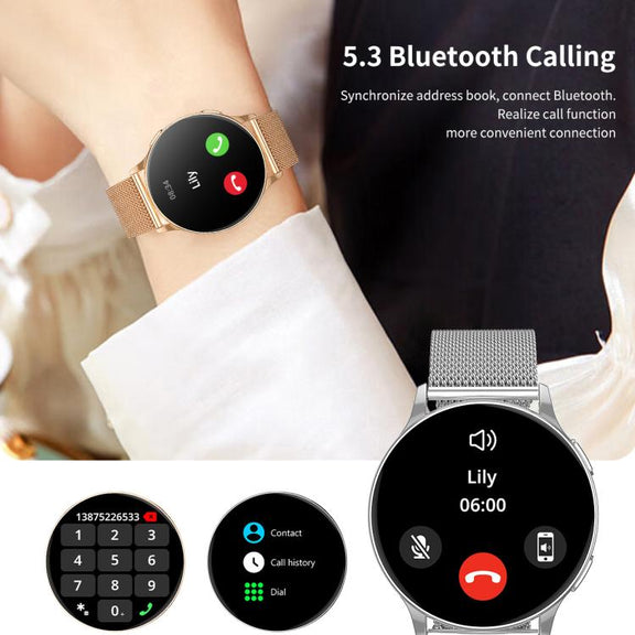 CY29 1.32 inch AMOLED Screen Female Smart Watch Supports COFIT APP(Silver)
