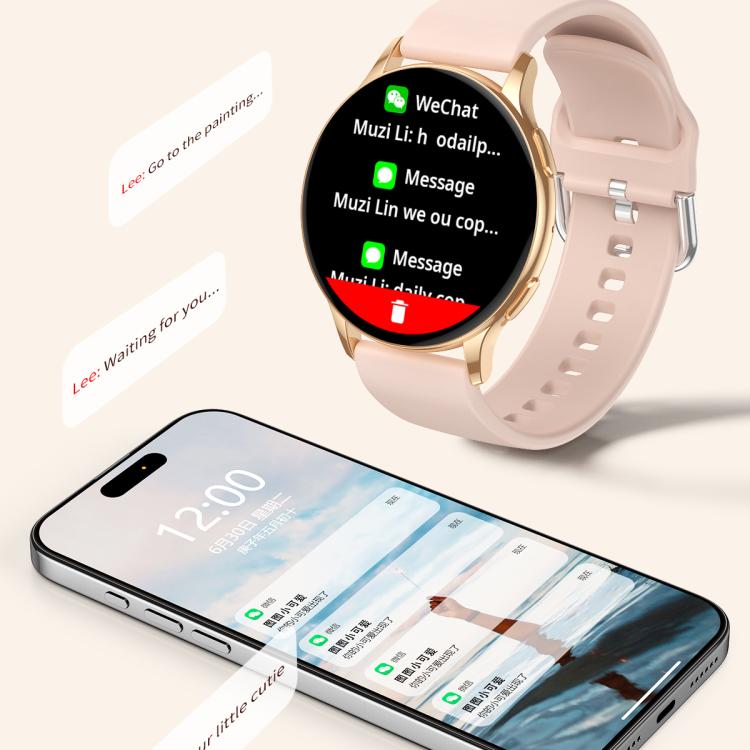 CY29 1.32 inch AMOLED Screen Female Smart Watch Supports COFIT APP(Silver)