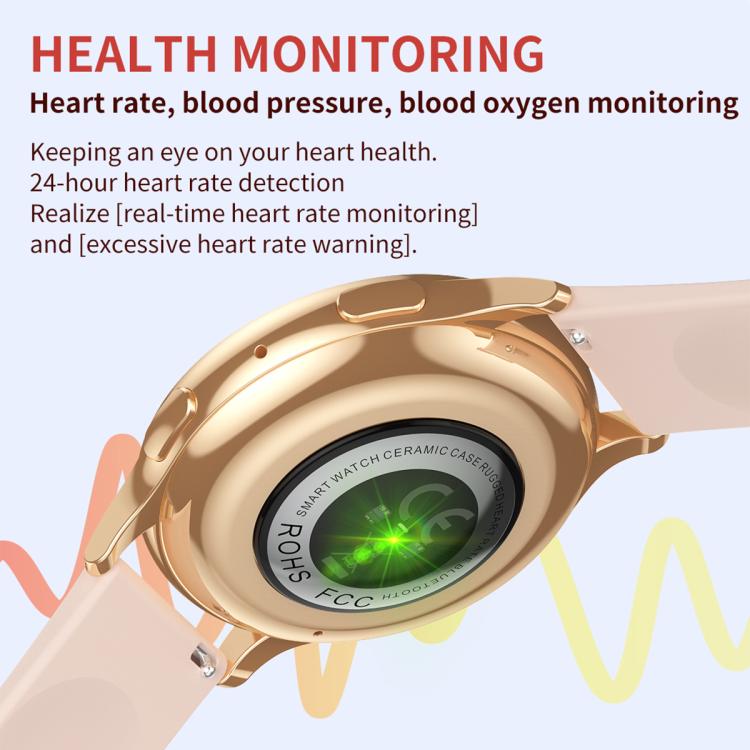 CY29 1.32 inch AMOLED Screen Female Smart Watch Supports COFIT APP(Black)