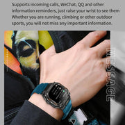 HT34 1.75 inch IPS Screen 3ATM Outdoor Sports BT Smart Watch(Black)