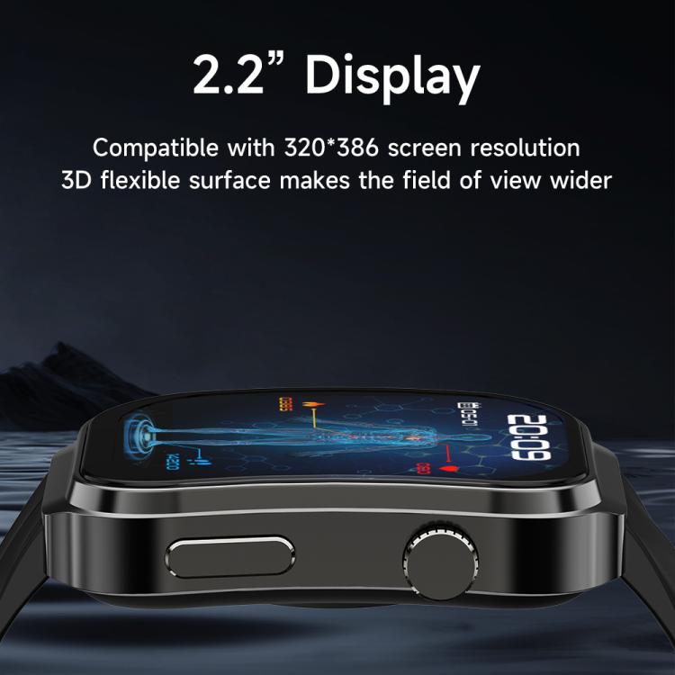 U13 2.2 inch IPS Curved Screen Smart Watch Supports BT Call(Gold)