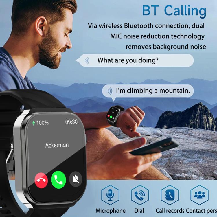 U13 2.2 inch IPS Curved Screen Smart Watch Supports BT Call(Gold)
